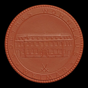 East Germany, Johann Wolfgang von Goethe Porcelain Commemorative Medal - 1947 to 1988 CE - German Democratic Republic