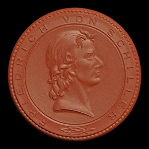 East Germany, Friedrich Von Schiller Porcelain Commemorative Medal - 1948 to 1980 CE - German Democratic Republic