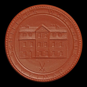 East Germany, Friedrich Von Schiller Porcelain Commemorative Medal - 1948 to 1980 CE - German Democratic Republic