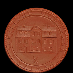 East Germany, Friedrich Von Schiller Porcelain Commemorative Medal - 1948 to 1980 CE - German Democratic Republic
