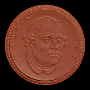 Weimar Germany, City of Eisenach, Porcelain 1 Mark Notgeld (Emergency Money), Martin Luther - 1921 CE - Weimar Republic