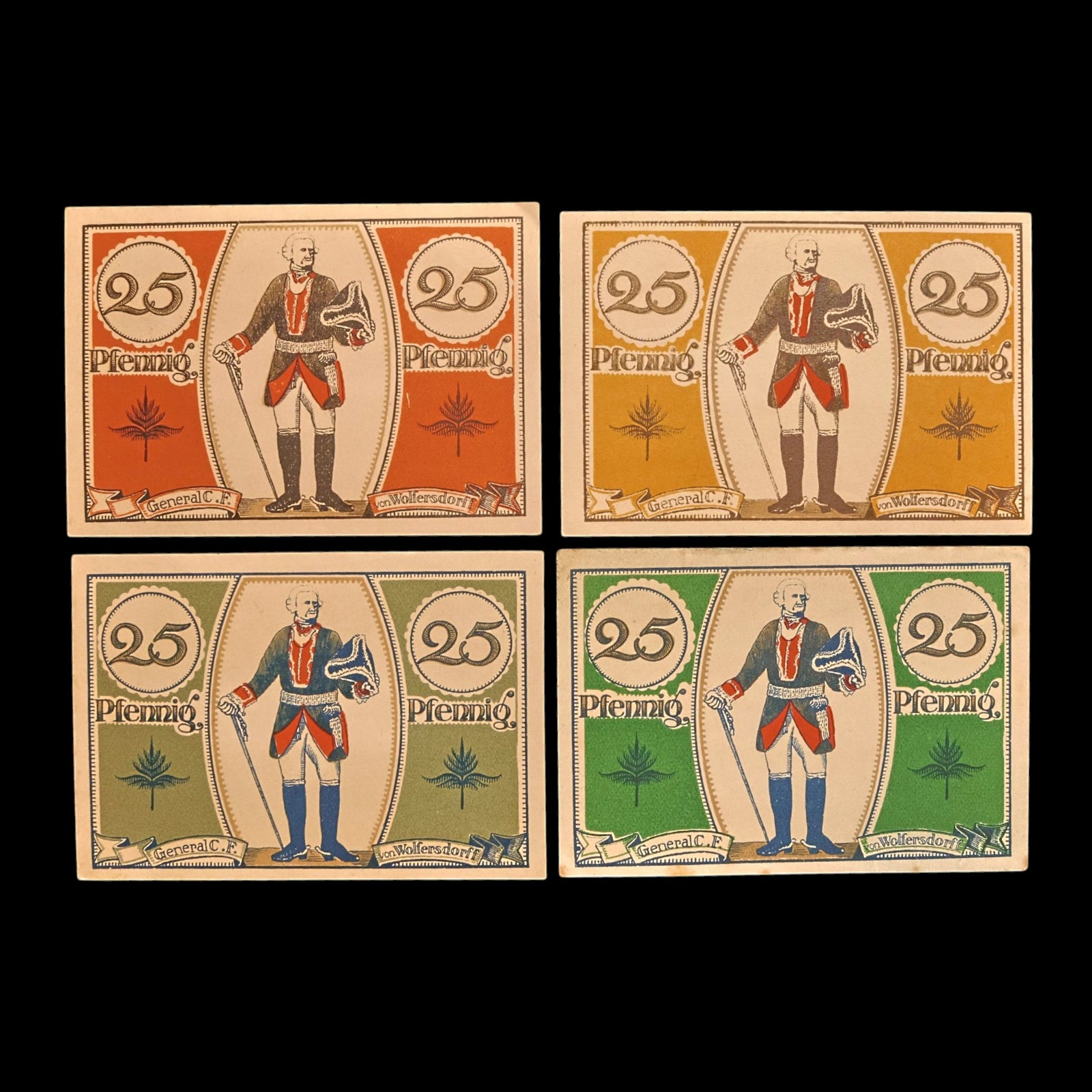 Weimar Germany, City of Hamm, Lot of Four Notgeld Notes - 1921 CE - Weimar Republic