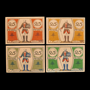 Weimar Germany, City of Hamm, Lot of Four Notgeld Notes - 1921 CE - Weimar Republic