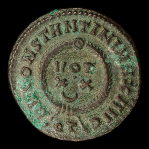 Rome, Emperor Constantine the Great, Bronze Coin, Wreath Reverse - 322 ...