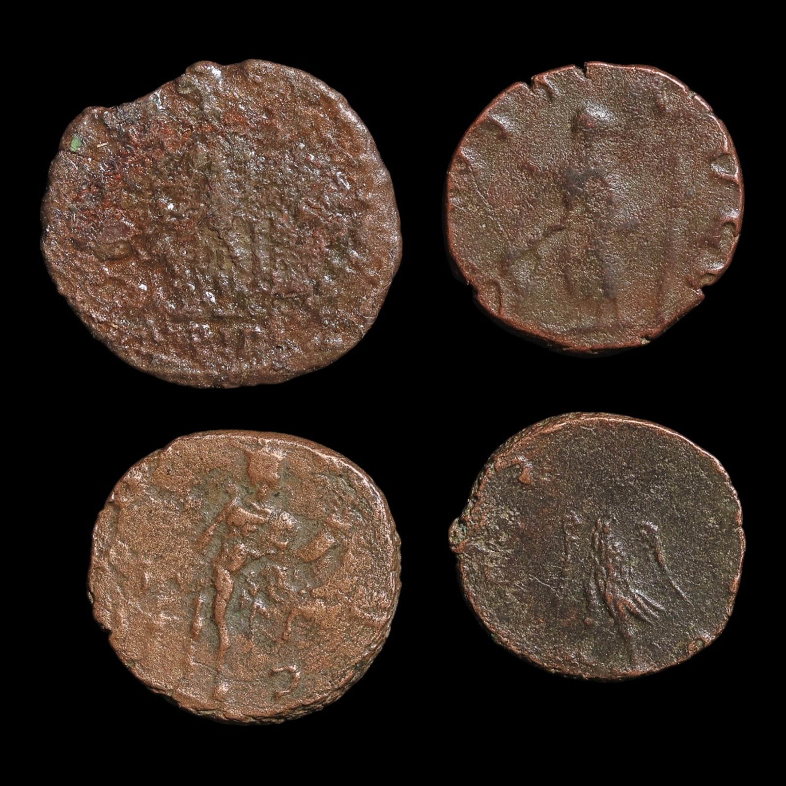 Rome, Crisis of the Third Century, Lot of 4 Antoniniani - c. 253 to 274 CE - Roman Empire