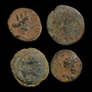 Lot of 4 Miscellaneous Greek Bronze Issues - c. 400 to 50 BCE - Greek World