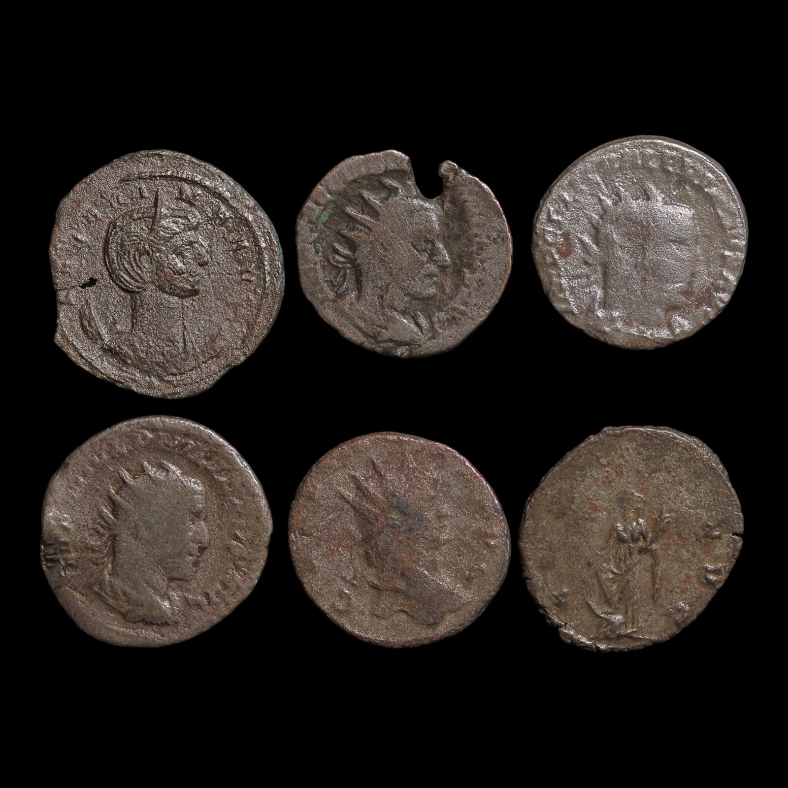 Rome, Lot of 6 Third Century Antoniniani - c. 200 to 300 CE - Roman Empire
