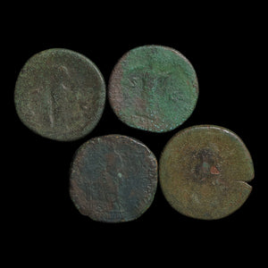Rome, Lot of 4 Large Bronze Sestertii, Nerva-Antonine Dynasty - 96 to 192 CE - Roman Empire