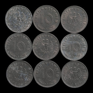 Allied Occupied Germany, Post-WWII, 10 Reichspfennig - 1945 to 1948 - World War II