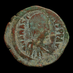 Byzantine Empire, Emperor Justinian I, AE Follis (Sear 160), Constantinople - 527 to 565 CE - Byzantine Empire