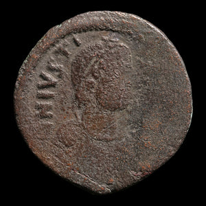 Byzantine Empire, Emperor Justinian I, AE Follis (Sear 160), Constantinople - 527 to 565 CE - Byzantine Empire