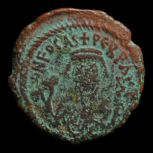 Byzantine Empire, Emperor Phocas, AE Half-Follis (Sear 668) - 602 to 610 CE - Byzantine Empire
