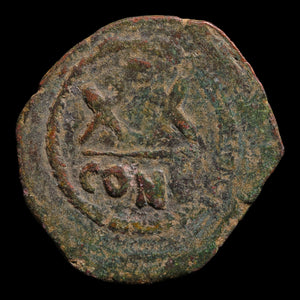 Byzantine Empire, Emperor Phocas, AE Half-Follis (Sear 643) - 602 to 610 CE - Byzantine Empire