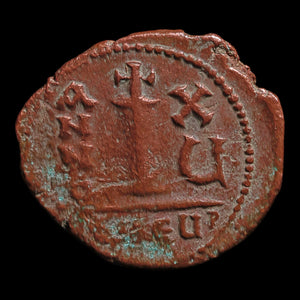 Byzantine Empire, Emperor Maurice Tiberius, AE Decanummium (Sear 537) - 597 to 598 CE - Byzantine Empire