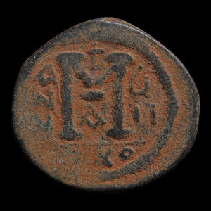Byzantine Empire, Emperor Justin II & Empress Sophia, AE Follis (Sear 369) - 572 to 573 CE - Byzantine Empire