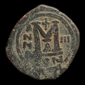 Byzantine Empire, Emperor Justin II & Empress Sophia, AE Follis (Sear 360) - 567 to 568 CE - Byzantine Empire