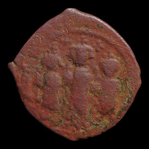 Byzantine Empire, Emperor Heraclius, Emperor Heraclius Constantine, & Empress Martina, AE Follis (Sear 806) - 610 to 641 CE - Byzantine Empire