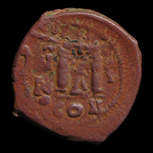 Byzantine Empire, Emperor Heraclius, Emperor Heraclius Constantine, & Empress Martina, AE Follis (Sear 806) - 610 to 641 CE - Byzantine Empire