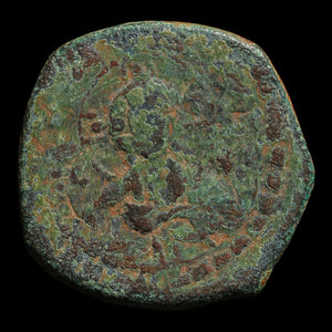 Byzantine Empire, Anonymous Follis, Class K, Portrait of Christ (Attributed to Alexius I) - 1081 to 1118 CE - Byzantine Empire