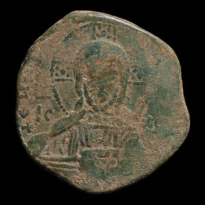 Byzantine Empire, Anonymous Follis, Class A3, Portrait of Christ (Attributed to Constantine VIII) - 1025 -1028 CE - Byzantine Empire