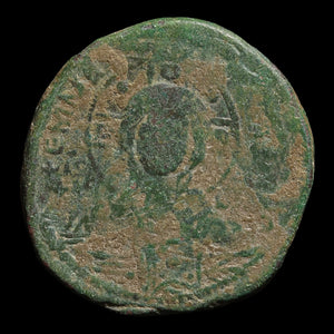 Byzantine Empire, Anonymous Follis, Class B, Portrait of Christ (Attributed to Romanus III) - 1028 to 1034 CE - Byzantine Empire