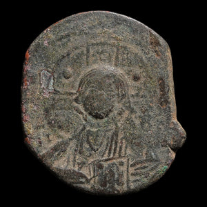 Byzantine Empire, Anonymous Follis, Class B, Portrait of Christ (Attributed to Romanus III) - 1028 to 1034 CE - Byzantine Empire