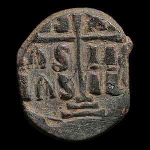 Byzantine Empire, Anonymous Follis, Class B, Portrait of Christ (Attributed to Romanus III) - 1028 to 1034 CE - Byzantine Empire