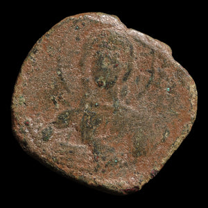 Byzantine Empire, Anonymous Follis, Class B, Portrait of Christ (Attributed to Romanus III) - 1028 to 1034 CE - Byzantine Empire