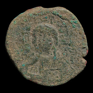 Byzantine Empire, Anonymous Follis, Class B, Portrait of Christ (Attributed to Romanus III) - 1028 to 1034 CE - Byzantine Empire