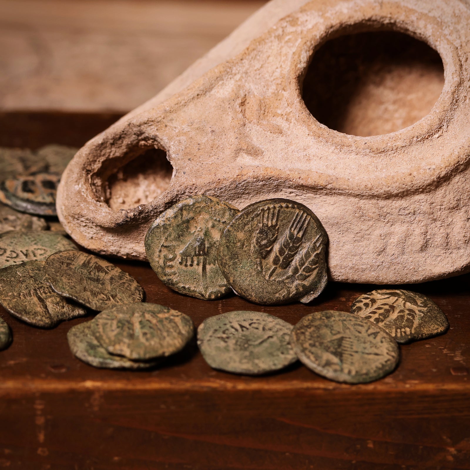 Judea, King Herod Agrippa I, Bronze Prutah - 	41 to 42 CE - Roman Judea