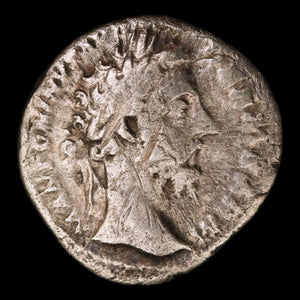 Rome, Emperor Marcus Aurelius, Silver Denarius, Pile of Arms Reverse - 176 to 177 CE - Roman Empire