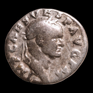 Rome, Emperor Vespasian, AR Denarius, Pax (Goddess of Peace) - 71 CE - Roman Empire