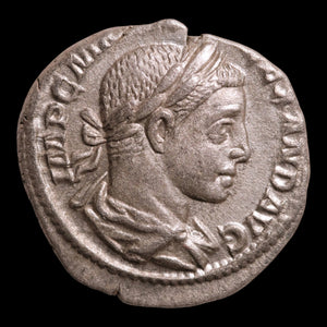 Rome, Emperor Severus Alexander, AR Denarius, Salus (Goddess of Safety) - 223 CE - Roman Empire