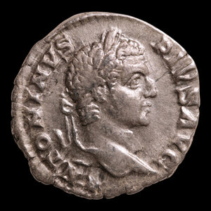 Rome, Emperor Caracalla, AR Denarius, Mars (God of War) - 206 CE - Roman Empire
