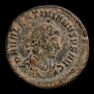 Rome, Emperor Valentinian II, AE Unit, Constantinopolis (Deity of Constantinople) - 378 to 383 CE - Roman Empire