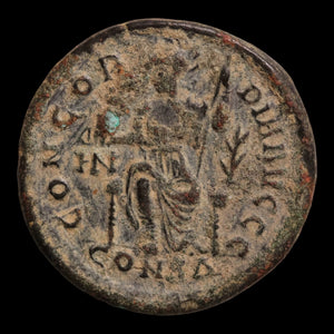 Rome, Emperor Valentinian II, AE Unit, Constantinopolis (Deity of Constantinople) - 378 to 383 CE - Roman Empire