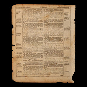 Early Edition King James Bible (David and Goliath Passages) - 1614 to 1649 - England