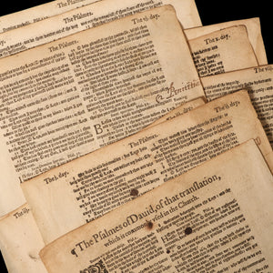 Geneva Bible Leaves, First Edition King James Bible - 1611 - England