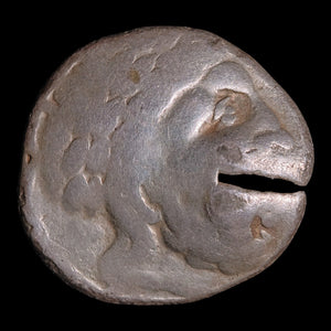 Danube River Region, Celtic Imitation of a Greek AR Tetradrachm (With Test Cut) - c. 200 to 100 BCE - Easten Europe