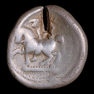 Danube River Region, Celtic Imitation of a Greek AR Tetradrachm (With Test Cut) - c. 200 to 100 BCE - Easten Europe