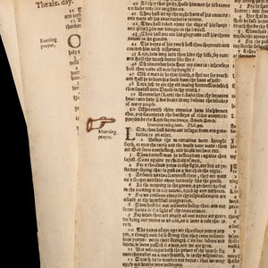 Geneva Bible Leaves, First Edition King James Bible - 1611 - England