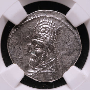 Parthian Kingdom, Mithradates III or Orodes I, Drachm (AU) - c. 87 to 80 BCE - NGC Certified