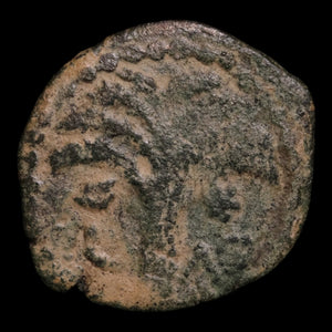 Judaea, Marcus Ambibulus Under Augustus, AE Prutah, Jerusalem Mint - 24 CE - Ancient Judea