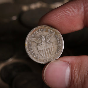 U.S. Controlled Philippines, Twenty Centavos Silver Coin - 1907 to 1929 - U.S. Philippines