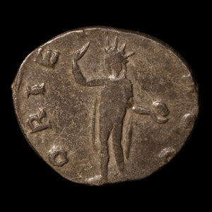 Rome, Emperor Valerian, Antoninianus, Sol (Sun God) - 257 CE - Roman Empire