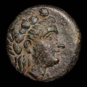 Aeolis, City of Temnos, AE Unit, Dionysus (God of Wine) - c. 300 to 1 BCE - Greek World