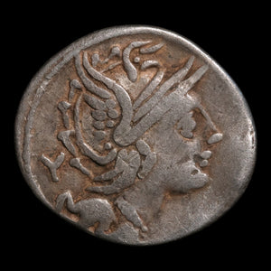 Roman Republic, M. Servilius, AR Denarius, Roma (Goddess of Rome) - 100 BCE - Roman Republic