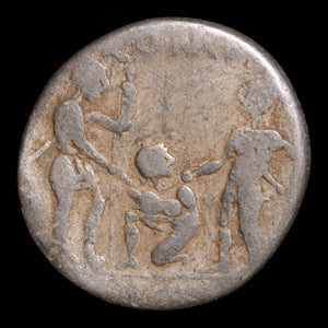 Roman Republic, Tiberius Veturius, AR Denarius, Mars (God of War) - 100 BCE - Roman Republic
