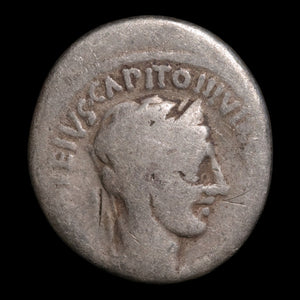Roman Republic, P. Fonteius Capito, AR Denarius, Concordia (Goddess of Agreement) - 55 BCE - Roman Republic