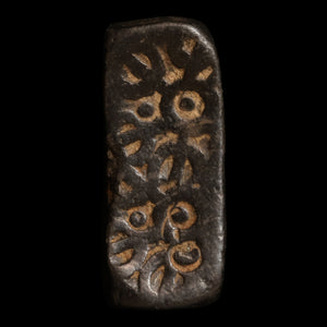 Taxila-Gandhara, Achaemenids, Billon "Bent Bar" Money - c. 500 to 400 BCE - Ancient Greco-India